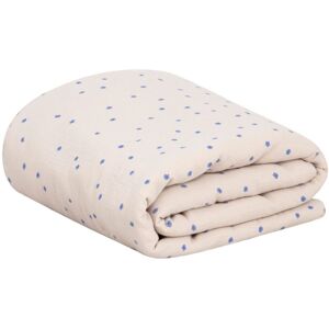 garbo&friends Couverture matelassee Bleu en mousseline de coton 100x140 cm - Bleu