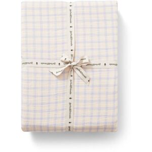 garbo&friends Drap-housse Gingham Sky - Bleu ciel