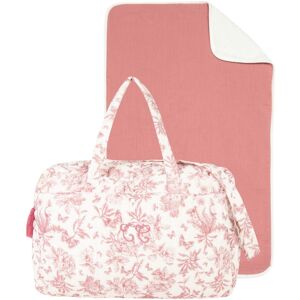 Tartine et Chocolat Sac et matelas a langer Toile de Jouy - Rose