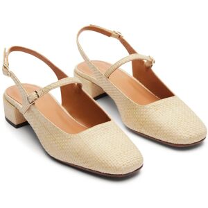 Rivecour Ballerines Raphia n°122 - Naturel