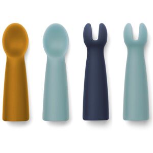 Liewood Couverts bébé Terra en silicone - Bleu