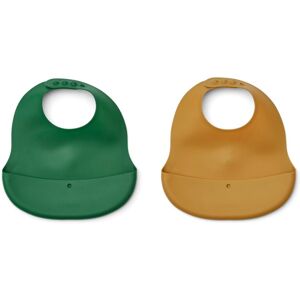 Liewood Bavoir Ember en silicone-set de 2 - Vert