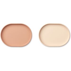 Liewood Assiette Anita en silicone - Rose pale