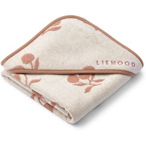 Liewood Cape de bain Alba en eponge de coton bio - Peach/Sea shell