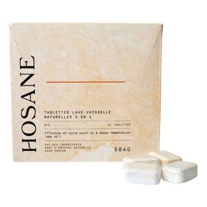 Hosane Recharge Tablettes Lave Vaisselle - 42 lavages - Non teinte