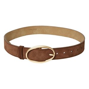 Vanessa Bruno Ceinture Iris Cuir Suede 35MM - Chocolat