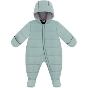 Petit Bateau Pilote Capuche Moufles Retroussables Vert Menthe