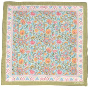 Louise Misha Foulard Capucine Fleuri - Bleu