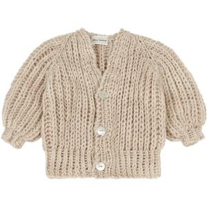 Silmu Knitting Cardigan Merinos Aava - Beige