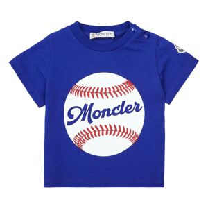 Moncler T-shirt Baseball - Bleu indigo