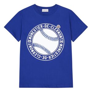 Moncler T shirt Baseball Bleu indigo