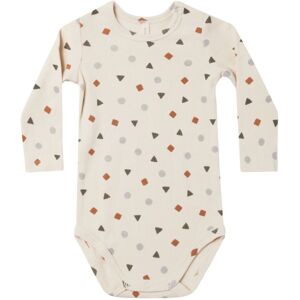 Quincy Mae Body Coton Bio Imprime Geo - Ecru