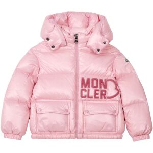 Moncler Doudoune Logo Abbaye - Rose tendre