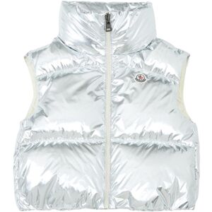 Moncler Doudoune Sans Manches Logo Blavet Argente