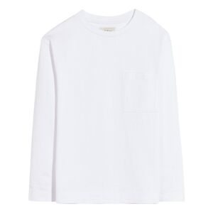 Bellerose T shirt Manches Longues Poche Camo Blanc