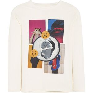 Bellerose T-shirt Manches Longues Smiley Kenno - Ecru