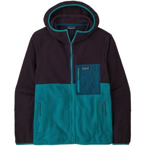 Patagonia Polaire a Capuche Zippee Microdini Bleu canard