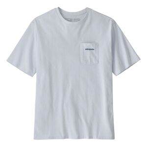 Patagonia T-shirt Poche Boardshort Logo Recycle - Blanc