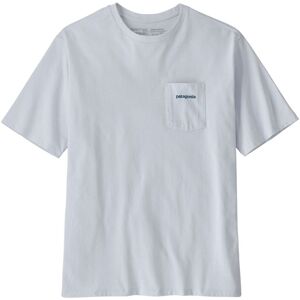 Patagonia T-shirt Poche Boardshort Logo Recycle - Blanc