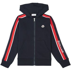 Moncler Hoodie Zippe Raye Bleu marine