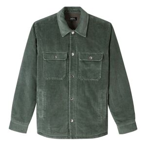 APC Blouson Velours Cotele Alex Vert