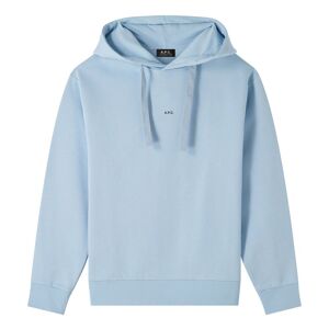 APC Hoodie Larry Coton Bio Bleu ciel