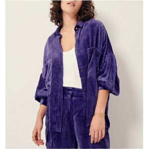 Sessun Sur Chemise Kyoto Velours Cotele Violet