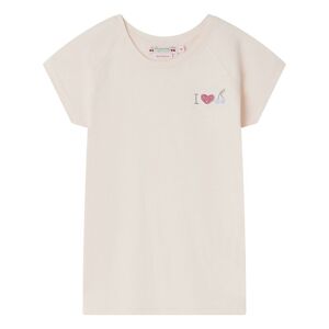 Bonpoint T Shirt Brode Asmae Rose pale