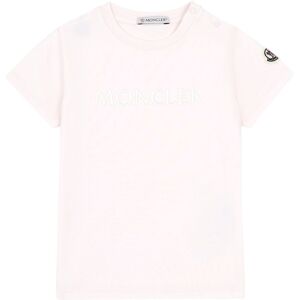 Moncler T-shirt Logo Brode - Rose pale