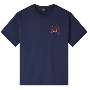 A.P.C. T-shirt Amo Coton Bio - Bleu marine