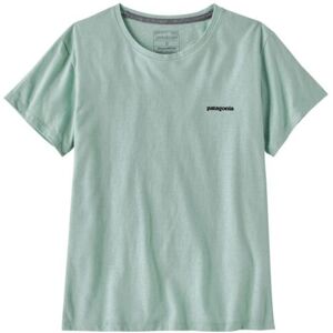 Patagonia T-shirt P-6 Logo Responsibili Coton Bio - Vert d'eau