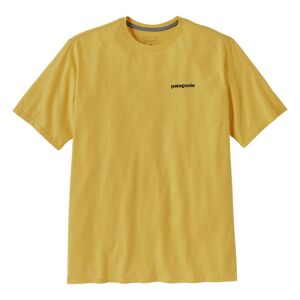 Patagonia T-shirt P-6 Logo Responsibili Fibres Recyclees - Jaune