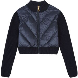 Moncler Cardigan Bi-Matiere - Bleu marine