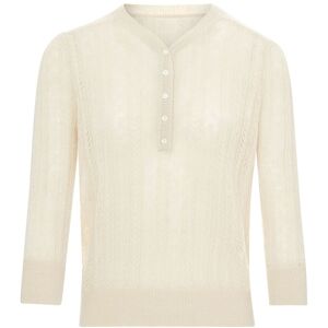 Bellerose Pull Rybu Laine Merinos Extra fine Collection Femme Ecru