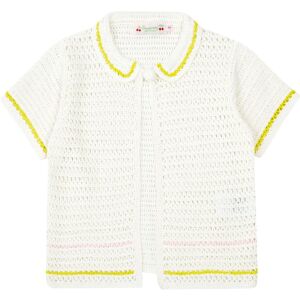 Bonpoint Cardigan Crochet et Perles Claro Blanc