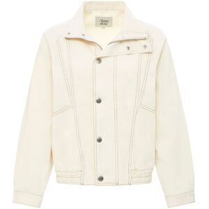 Alma Deia Blouson Denim Coton Bio Blanc casse