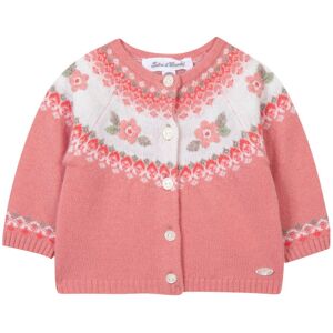 Tartine et Chocolat Cardigan Laine et Cachemire Jacquard - Rose