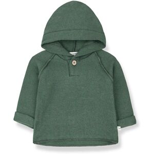 1 in the family Sweat Capuche Matiere Recyclee Romeo Vert kaki