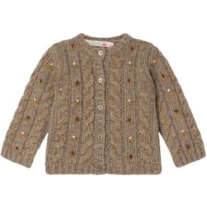 Bonpoint Cardigan Laine Brode Dianne - Marron glace