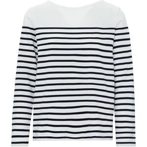 Petit Bateau T Shirt Coton Bio Mariniere Collection Femme Blanc