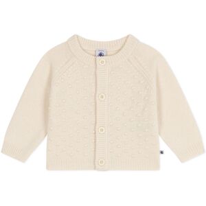 Petit Bateau Cardigan en Tricot de Laine - Ecru