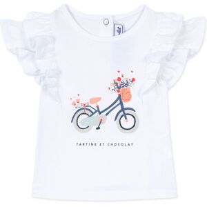 Tartine et Chocolat T Shirt Volants Blanc