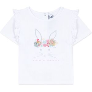 Tartine et Chocolat T-Shirt a Volants Lapin - Blanc