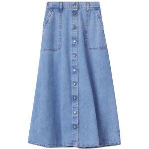 Xirena Jupe Gerri Denim Coton Recycle - Bleu Clair