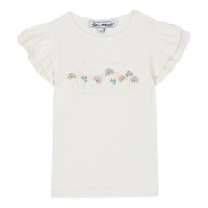 Tartine et Chocolat T-Shirt a Volants - Ecru