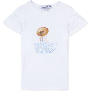 Tartine et Chocolat T Shirt Manches a Volants Bleu