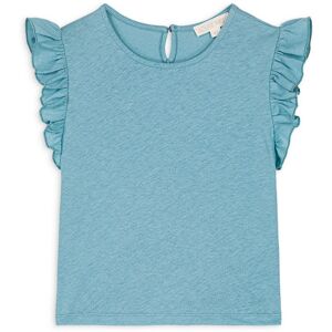 Louise Misha T-shirt Hernance Volants - Bleu