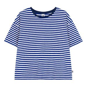 Petit Bateau T-shirt Eponge Raye - Collection Femme - Bleu