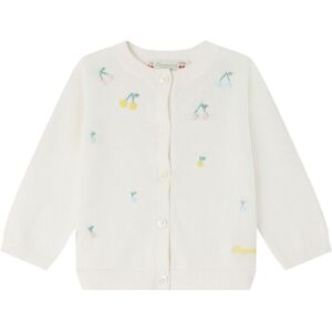 Bonpoint Cardigan Claudie Brode Blanc