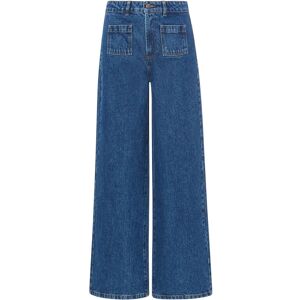 Alma Deia Jean Flare en Coton Bio Denim brut